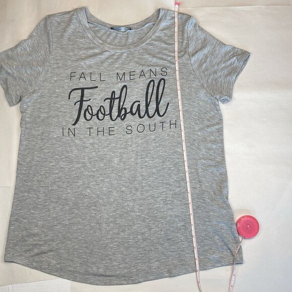 Fall Means Football in the South Short Sleeve Womens T-shirt size M - Picture 14 of 16